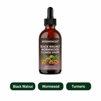 Gouttes d'armoise et de noix noires 60ml – Nettoyant naturel liquide, complément alimentaire végétalien