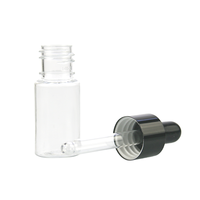 Flacon compte-gouttes en plastique transparent ambré vide de 10 ml, 30 ml, 50 ml pour emballage cosmétique, huile essentielle pour le visage, huile capillaire, parfum