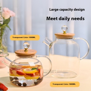 <span class=keywords><strong>Tetera</strong></span> de Vidrio Moderna Ecológica Resistente al Calor, Hervidor Eléctrico Multifuncional, Hervidor de Agua para Té, Juego de Té <span class=keywords><strong>y</strong></span> Café - Product Image 3