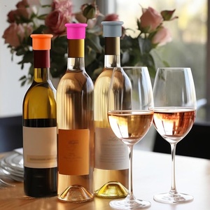 Bouchons de bouteille en silicone réutilisables, gardent les boissons fraîches, étanchéité hermétique, préservent la carbonation, anti-fuite pour les bouteilles de bière, de vin, de soda, de sauce - Product Image 1