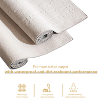 Modern Heavy-Duty Soft Solid Color Tufted High Pile Waterproof Polypropylene Carpet Rug Sound-Absorbing Anti-Flattening Floor