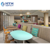 Ensemble de chambre d'hôtel en MDF moderne pour hôtels 3-5 étoiles à usage commercial Design écologique Revêtement en cuir personnalisable