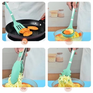Juego de 12 Utensilios de Cocina de Silicona de Grado Alimenticio, Antiadherentes y Resistentes al Calor para Cocina - Product Image 4