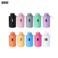 Gourde à vide personnalisée de 20oz 34oz 68oz en acier inoxydable de 2 litres bouteille d'eau intérieure en céramique isolée à double paroi réutilisable avec paille