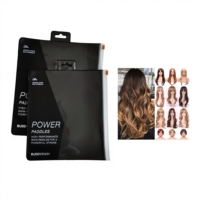 Sacs personnalisés semi-noirs translucides en PVC, EVA, TPU avec fermeture éclair, pochettes verticales recyclables pour emballage cadeau de perruques
