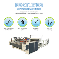 Machine entièrement automatique pour la production de papier toilette, coupe-rouleaux, utilisée sur les lignes de production de papier toilette, fabrique et coupe automatiquement les rouleaux.