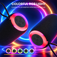 H329-1 Haut-parleur Bluetooth portable avec logo personnalisé, lumière RGB, haut-parleur sans fil 800mAh TWS, haut-parleur de fête en plein air, cadeau, vente en gros