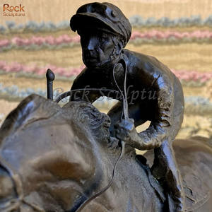 ประติมากรรมตกแต่งกลางแจ้งที่กำหนดเองของชาร์ลส์ฉันขี่ม้าโลหะทองสัมฤทธิ์ - Product Image 3