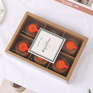 Boîtes à beignets en papier <span class=keywords><strong>de</strong></span> boulangerie haut <span class=keywords><strong>de</strong></span> gamme avec fenêtre transparente et séparateur en carton pour emballage <span class=keywords><strong>de</strong></span> biscuits/biscuits <span class=keywords><strong>de</strong></span> Noël - Product Image 4