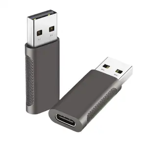Factory Direct Sale usb to usbc 3.0 adapter grey OTG adapter for USB charger
