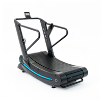 Simulateur de course à courbe gravitaire avec plateau métallique, capacité de charge 150 kg, frein magnétique, affichage LED, vitesse 1-20 km/h, pour studio HIIT