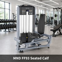 Machine à mollets assise à charges sélectionnables, équipement de musculation professionnel pour salle de sport, avec pile de poids sélectionnable pour club de fitness