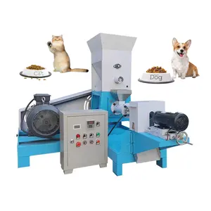 Mesin pengolah makanan anjing harga pabrik mesin Pellet pakan ikan lele Tilapia Floating Fish Feed