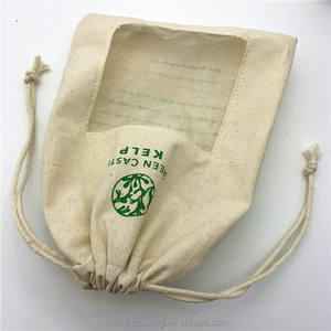 スキンケア製品用コットンモスリンバッグ、オーガンザウィンドウ付きコットン海藻ソークバッグ - Product Image 4