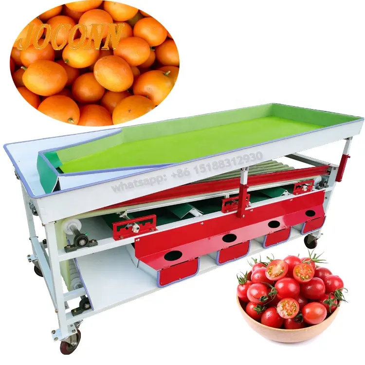 Auto 3-5 grade Orange sorting selecting machine/Citrus Walnut Olives Apricot sorting machine/Potato Tomato grade separator