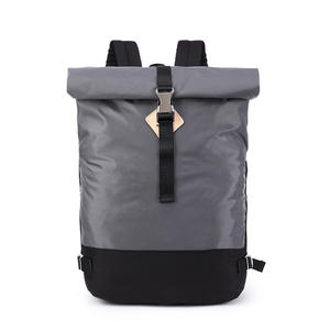 Custom 2025 Factory Durable Business Men Expandable <b>Roll</b> <b>Top</b> <b>Backpack</b> Custom Travel Laptop Bag for Men <b>Backpack</b> - Product Image 6