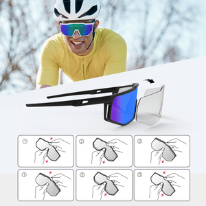 Marco negro personalizado revestimiento <span class=keywords><strong>de</strong></span> lentes rojos Tr90 <span class=keywords><strong>gafas</strong></span> deportivas <span class=keywords><strong>gafas</strong></span> <span class=keywords><strong>de</strong></span> sol Paddle Tennis Pickleball béisbol - Product Image 3