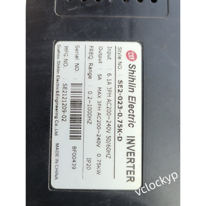 1 Unidad de Inversor Shihlin Usado SC-021-0.75KD-HF 0.75KW 220V - Product Image 4