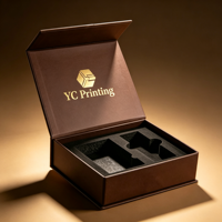 Boîtes rigides magnétiques pliables personnalisées avec inserts sur mesure, emballage mat de luxe pour bouteilles et cadeaux haut de gamme