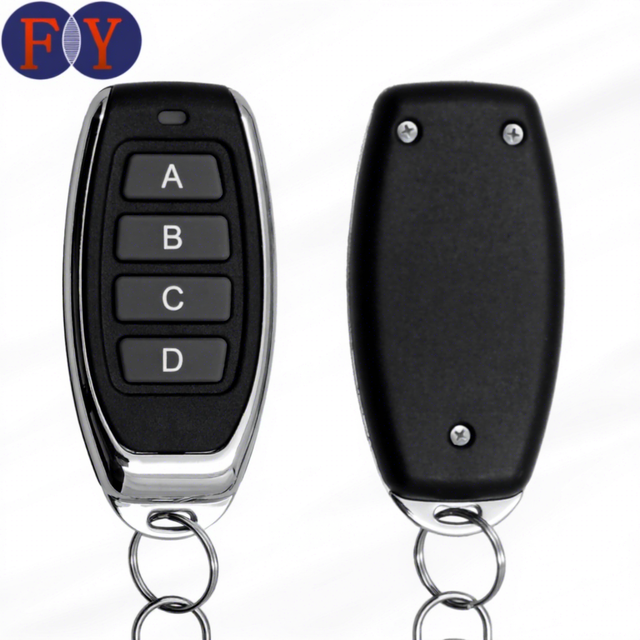 Customizable 433MHz 4-Button Remote Control Factory Hot Sale Metal Material Compatible Multiple Remote Codes for Rolling Gates