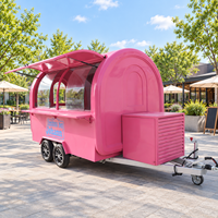 Food Truck Entièrement Équipé, Taille Personnalisée pour l'Europe, Chariot de Vente Ambulant pour Bubble Tea, Café, Hot-Dogs, Remorque Alimentaire