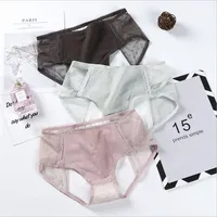 Transparent Lace Menstrual Panties for Women