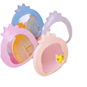 Mini miroir de dessin animé mignon pour enfants, miroir de maquillage portable à main, utilisation en voyage - Product Image 2