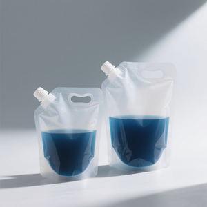 Đứng lên chất lỏng nước <span class=keywords><strong>doy</strong></span> gói túi Spout Pouch nhựa nước giải khát nước trái cây thực phẩm lỏng Pouch với Spout - Product Image 4
