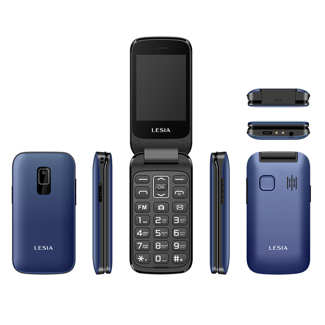 High Quality Factory Wholesale 2G Flip Feature  Phone 2.8inch with Big Battery with Camera Flip Phone