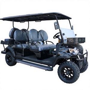 รถกอล์ฟไฟฟ้า 4 ที่นั่งแบบกำหนดเองจากโรงงาน โครงโลหะ ได้รับการรับรองมาตรฐาน CE ความเร็ว 30-50 กม./ชม. - Product Image 1