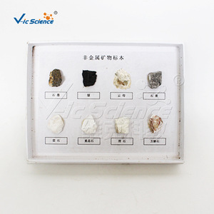 Natural non-metallic mineral specimens, including various common minerals, for demonstration purposes in primary and secondary - Product Image 2