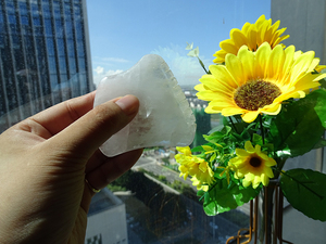 Strumenti per Massaggio <span class=keywords><strong>Gua</strong></span> <span class=keywords><strong>Sha</strong></span> in Quarzo Trasparente con Foro per il Pollice, Attrezzi per Terapia di Massaggio Guasha per il Corpo - Product Image 4