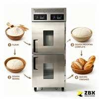 Sistema de Control Profesional de 36 Bandejas y 2 Controles (-15~60°C) ℃   Equipo de Panadería: Cámaras de Fermentación de Masa Congelada, Retardador de Masa