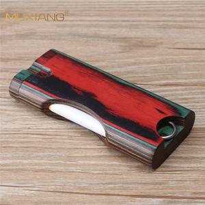 MUXIANG Wooden Cigarette Case Rectangular Handmade One Hitter Dugout For Smoking Accessories - Product Image 2