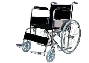 Kursi roda Manual lipat ringan murah baja terbaik - Product Image 5