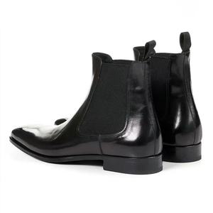 รองเท้าบูทหุ้มข้อสั้นหนังวัวสำหรับผู้ชายรองเท้าบูท <span class=keywords><strong>Chukka</strong></span> แบบทางการรองเท้าสี่เหลี่ยมสไตล์อิตาลีไซส์ใหญ่พิเศษจากโรงงาน - Product Image 5