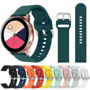 20Mm Horlogeband Voor Samsung Galaxy Watch 4 Classic 46Mm 42Mm Smartwatch Siliconen Sportarmband Galaxy Watch 4 44Mm 40Mm Band