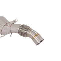 Downpipe Knalpot Stainless Steel High Flow Tebal 1.5mm dengan Catalytic Converter untuk M340 Generasi ke-3 B58 3.0T OPF