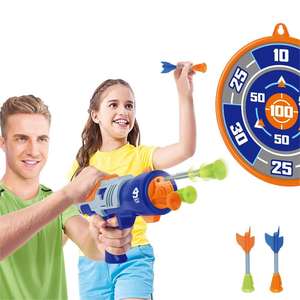 2 In 1 Shooting Target Dart board & Dart Gun Set mit 3 Darts für Kinder Shooting Games - Product Image 1