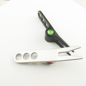 Outil de réparation de divots de golf transfrontalier en stock, fourche de putting en alliage de zinc noir/argent, outil pour terrain de golf - Product Image 3