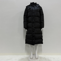 Manteau long parka coréen confortable pour femme, chaud et épais, avec capuche, style décontracté, pour l'automne et l'hiver