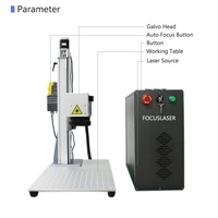 Nouvelle machine de gravure laser CNC à fibre 3D Focuslaser, refroidie par air, haute précision pour gravure de relief sur métaux, compatible DXF/BMP/AI/PLT
