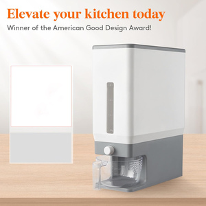 Moisture-Proof Airtight Food Grade Rice Kitchen Automatic Cereal Grain Dispenser Bucket PP Material Multifunction Dishwasher - Product Image 2
