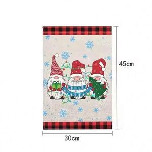 ราคาโรงงาน ธงแขวนสวนคริสต์มาสแบบสั่งทำ พิมพ์ดิจิตอลสองด้าน ผ้าโพลีเอสเตอร์ ขนาด 12x18 นิ้ว สำหรับตกแต่งสวนกลางแจ้ง - Product Image 2