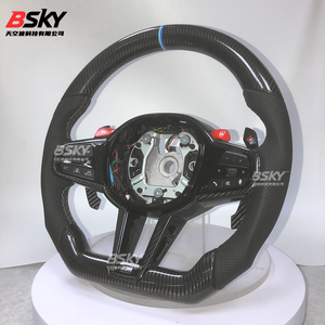 Pour BMW Série 1 2 3 4 5 6 <span class=keywords><strong>7</strong></span> 8 G20 G26 G30 G01 G02 G80 G82 G87 F90 F95 F96 M3 M4 Accessoires de voiture Volant en fibre de carbone CS - Product Image 3