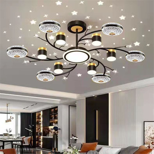 Jacksun phòng khách đầy sao bầu trời trần ánh sáng mặt dây chuyền hiện đại tối giản Acrylic Mặt dây đèn cho phòng ngủ phòng khách - Product Image 3