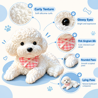 Mainan Poodle Squishy Lucu Dekorasi Mobil Rumah Mainan Anak Desain Baru Grosir Pabrik Multi Warna Mainan Pereda Stres Custom