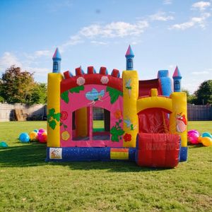 Castillo Inflable Comercial de PVC para Niños, Parque de Saltos Inflable de 5m X 5m X 4.5m, Fácil de Instalar, <span class=keywords><strong>Alquiler</strong></span> para Fiestas al Aire Libre - Product Image 2