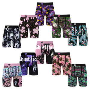 Celana Boxer Pria Custom Brand, Cepat Kering, Bahan Mesh Bernapas, Celana Boxer Ketat untuk Olahraga, Celana Dalam Polyester - Product Image 6