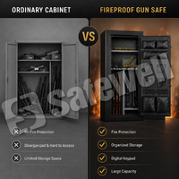 Caja Fuerte para Armas Safewell con Teclado Digital y Llave de Emergencia, Caja Fuerte Doméstica para Armas de Fuego, Almacenamiento Seguro de Documentos, Suministros para Proyectos